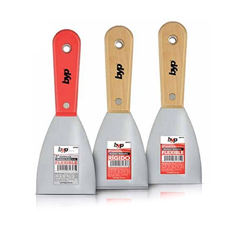 Espatula Rigida Mango Madera 4"